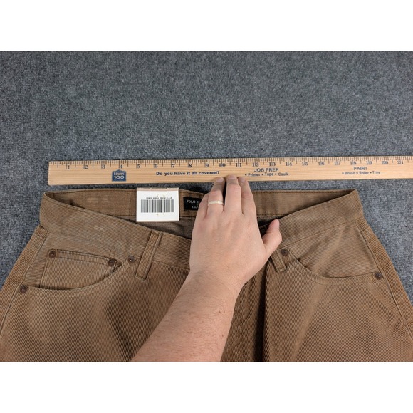 Vtg Ralph Lauren Polo Jeans Company Corduroy Hayden Pants Mens 36/30 Brown NWT - Picture 4 of 10